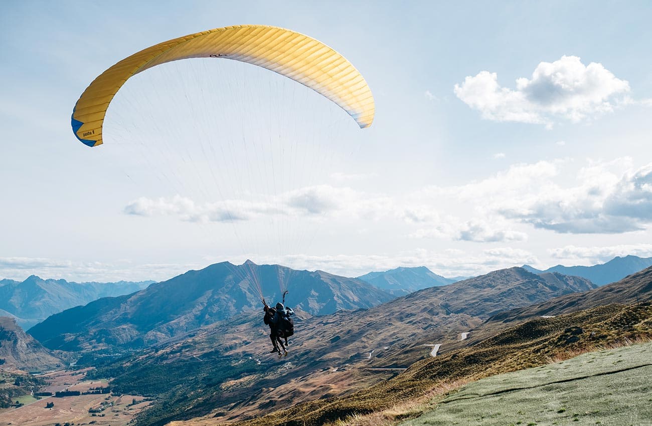 Paragliding flight baptism